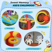 Veeboto Bounce House, Aerospace Rockets Indoor Outdoor Inflatable Bounce House with Jumping Area, Slide, 370W Blower