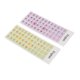 thumbnail image 1 of 2 Pegatinas para Teclado en Inglés, Fondo Colorido y Letras Negras, Pegatinas de Letras de Repuesto para Portátiles de Escritorio de 10 A 17 Pulgadas, 1 of 7