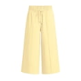 thumbnail image 3 of QASIEATN Women's Casual Fashion Sweatpants Solid Color High Waisted Wide Leg Casual Pants for Women, 3 of 3