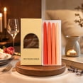 thumbnail image 4 of Naittoop 4 Pack Gradient Taper Candles 10 Inch, Dripless Smokeless Hand Poured Tall Candlesticks, Decorative Dinner Candles for Weddings Parties and Home Decor B, 4 of 5
