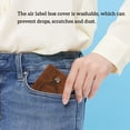 thumbnail image 3 of Titular de la tarjeta Tracker Protector Crédito de cuero Slim Cash Coin Funda portátil Llavero Portáil Bolsa de regalo TRABAJO DE ALOJORES ACCESORIOS MAÑOS Eigraketly HA009694-01B, 3 of 6