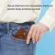 thumbnail image 3 of Titular de la tarjeta Tracker Protector Crédito de cuero Slim Cash Coin Funda portátil Llavero Portáil Bolsa de regalo TRABAJO DE ALOJORES ACCESORIOS MAÑOS Eigraketly HA009694-01B, 3 of 6