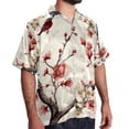 thumbnail image 2 of Tree Men's Casual Hawaiian Shirt Printed Button Down Short Sleeve Summer Beach Shirts Unisex, 2 of 6