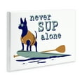 thumbnail image 4 of Stupell Industries Never Paddleboard Alone Dog Animals Painting Unframed Art Print Wall Art, 15 x 10, 4 of 8