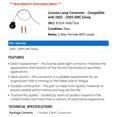 thumbnail image 2 of License Lamp Connector - Compatible with 2002 - 2009 GMC Envoy 2003 2004 2005 2006 2007 2008, 2 of 2