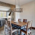 thumbnail image 3 of TOMIYA Wood Rustic Farmhouse Chandelier, 4-Light Dining Room Rectangle Kitchen Island Light Fixture, 3 of 5