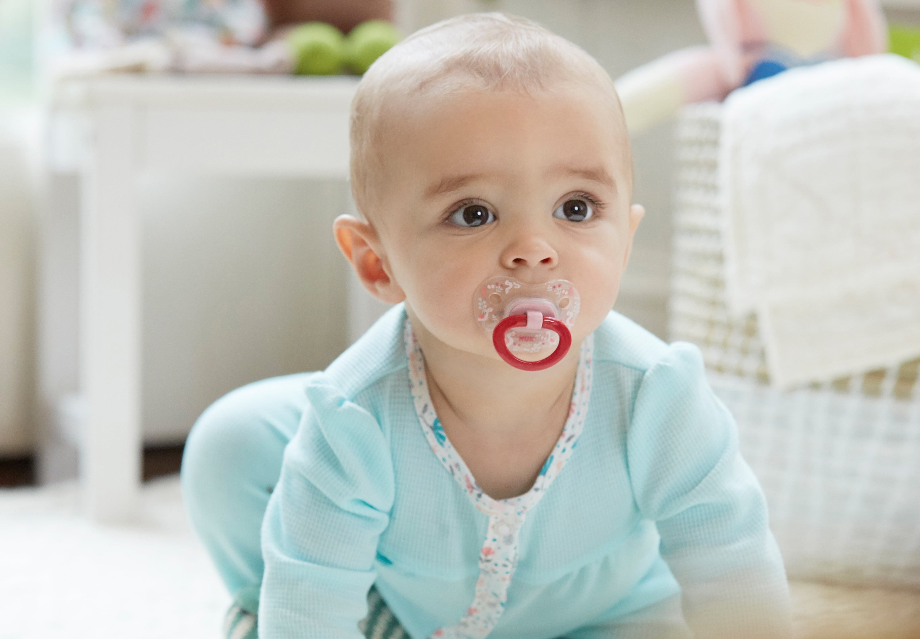 NUK Orthodontic Pacifiers, 3 Pack, 0-6 Months, Unisex