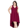 thumbnail image 6 of Plus Size High Low Fit N Flare Pocket Dress, 6 of 8