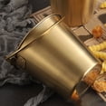 thumbnail image 4 of OUNONA Bucket Multifuncional Dorado Para Almacenar Papas Fritas, Frito Y Hielo Con Liso, 4 of 8