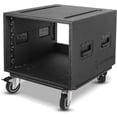 thumbnail image 2 of Sound Town 8U PA/DJ Rack/Road Case with 8-Space, Industry-Grade Plywood with Polyurea Coating, Rain Cover, Casters, 21.7" Rackable Depth - Pro Tour Grade (STRCP-8UW), 2 of 7