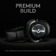 Logitech G PRO x Gaming Headset (2nd Generation) In-Ear with Accessories Included, Dts Headphone:x 7.1 and 50 mm, Black, 1 Pack