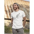 thumbnail image 2 of Kangaroo Sideview Sketch T-Shirt Men -Image by Shutterstock, Male 3X-Large, 2 of 4