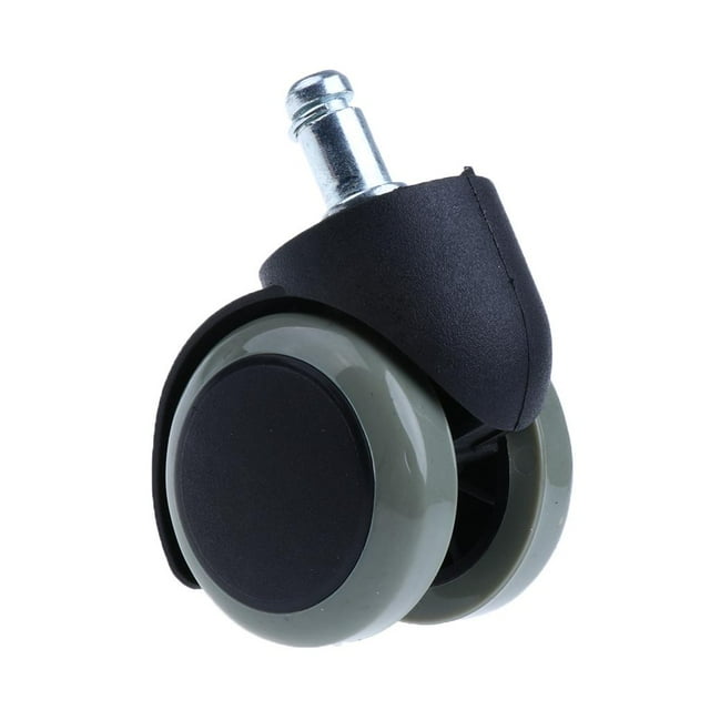 Caucho PU Nylon Ruedas universales Ruedas giratorias para sillas Ruedas de repuesto 2 '' / Suave y silencioso shamjiam Silla de oficina Universal Wheel