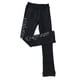 thumbnail image 2 of Pantalones de compresión de patinaje de vellón para niñas Leggings negros para mujer con cristales Flor 130, 2 of 9