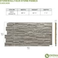 thumbnail image 6 of Ekena Millwork EverStone Faux Stone Siding, Grey, 48", 6 of 11
