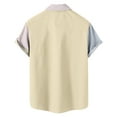thumbnail image 7 of Yuwull Men's Short Sleeve Button Down Vintage Bowling Shirts with Pocket Hawaiian Casual Printed Beach Shirt Summer Regular Fit Top On Clearance, 7 of 7