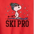 thumbnail image 3 of Peanuts - Snoopy Ski Pro - Toddler And Youth Crewneck Fleece Sweatshirt, 3 of 6