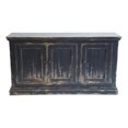 thumbnail image 2 of Benjara Miy Sideboard Buffet Cabinet- 3 Door- Antique Black Pine Wood 65 Inch, 2 of 17