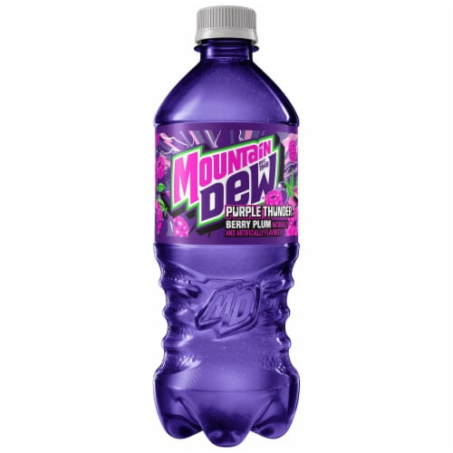 Agave / Purple thunder 紫電 Mountain Dew Purple Thunder Soda Bottle, Blackberry Plum Flavor