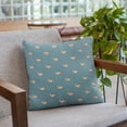 thumbnail image 6 of Plutus 22" x 22" Beaded Motif Luxury Throw Pillow in Blue, 6 of 8