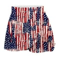 thumbnail image 3 of Wiyuqeen Women's 4th of July Skort High Waist Pleated Athletic Skort Patriotic Tennis Skirt with Shorts Stars Striped Mini Skirts, 3 of 5