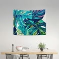 thumbnail image 2 of FCXZI Tropical Leaf Print Tapestry Wall Art for Home Decor 40*30in, 2 of 6