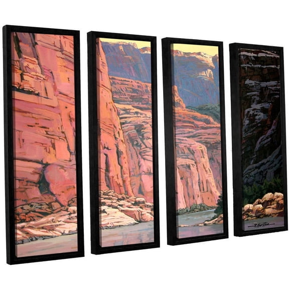ArtWall Rick Kersten "Colorado River Walls" 4-Piece Floater-framed Canvas Set