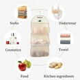thumbnail image 5 of Lksixu Closet Hanging Organizer, Wardrobe Storage Bags with Mesh Pockets & Metal Hanger, Space Saving Double-Sided Wall Hanging Shelf Closet Organizer and Storage for Bra Underwear Socks Underpants, 5 of 9