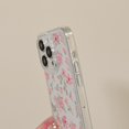thumbnail image 4 of YCAN-for iPhone 14 Case, Cute Pink Floral Flower Pattern Aesthetic Phone Case, Raised Camera Protection Soft Slim TPU Shockproof Protective Phone Cover for Girls Women - Clear, 4 of 4