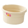 thumbnail image 3 of Bañera de pies, cubo ligero y portátil para baño de pies con puntos de masaje para relajación y pedicura en el hogar. Beige, 3 of 8