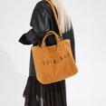 thumbnail image 4 of HGIEYS Women Large Soft Corduroy Tote Bag Stylish Top Handle Bag Casual Daily Purse Trendy Shoulder Crossbody Bag Handbag, 4 of 7