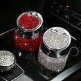 thumbnail image 3 of Farfi Cigarette Storage Cup Creative Multifunctional with Cover Rhinestone Ashtray Holder for Car, 3 of 8