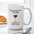 thumbnail image 6 of CafePress - Wine Improves With Age - 15 oz Ceramic Large White Novelty Mug, 6 of 6