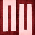 thumbnail image 1 of Ahgly Company Indoor Square Abstract Red Modern Area Rugs, 6' Square, 1 of 4
