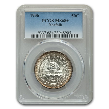 1936 Norfolk Half Dollar MS-68+ PCGS