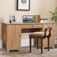 thumbnail image 4 of Gymax 59'' Computer Desk Writing Desk Study Workstation with Drawers Natural, 4 of 10