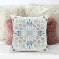 thumbnail image 2 of Amrita Sen Designs  16 x 16 in. Paisley Leaf Geo Suede Zippered Pillow with Insert - Multi Color, 2 of 5