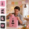 thumbnail image 2 of PEIBang 6 Pack Easter Gift Bags,Bunny Paper Treat Bags with Ribbon Bow and Handles,Candy Goodie Bag for Easter Party Favors, 2 of 6