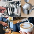 thumbnail image 5 of ZHUYING Milk Frothing Pitcher 350ml Steaming Pitchers Stainless Steel Milk/Coffee/Cappuccino/Latte Art Barista Steam Pitchers Milk Jug Cup with Art Pen,12oz, 5 of 6