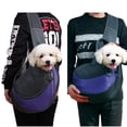 thumbnail image 4 of Pet Sling Tote, Breathable Mesh Messenger Messenger Bag, Comfortable Portable Dog Travel Sling Shoulder Bag, with Front Pocket, Suitable for Small and Medium Dogs and Cats Up to 13 Pounds, 4 of 4