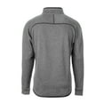 thumbnail image 3 of Men's Cutter & Buck Heather Gray Memphis Redbirds Big & Tall Mainsail Sweater-Knit Half-Zip Pullover Jacket, 3 of 3