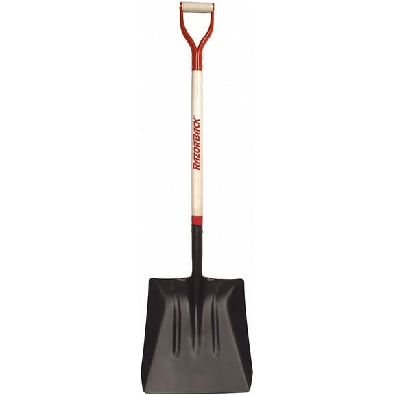 RAZORBACK 79804GR Street/Coal Shovel, 14ga, DHndl, 40in.LHndl