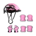 thumbnail image 1 of 7 unids/set casco de bicicleta para niños con rodilleras, coderas, muñequeras, equipo para patinaje en línea Rosa, 1 of 8