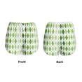 thumbnail image 3 of Rateoe Light green argyle Printed 2 in 1 Women's Workout Shorts for Athletic Gym Running Shorts with Phone Pockets-Large, 3 of 7