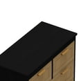 thumbnail image 6 of 4 Drawers Rattan Cabinet,For Bedroom,Living Room,Dining Room,Hallways,Easy Assembly, Black, 6 of 8