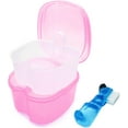 thumbnail image 3 of KALAKALA Black Denture Soaking Container Partial Denture Case, Orthodontic Retainer Cleaning Case Denture Cleaner Container Dentures Teeth Cup with Strainer and Lid Waterproof, 3 of 6