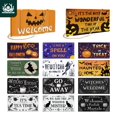 thumbnail image 2 of Putuo Decor-placa colgante de madera para Halloween, cartel de puerta colgante de calabaza, fantasma, murciélago, felicitación, manualidades, 2 of 4