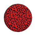 thumbnail image 3 of Spare Tire Cover, Leopard red print Wheel Cover Tire Covers for Trailers Car Truck Camper Universal Tire Covering Fits Diameter 15 inch, 3 of 7
