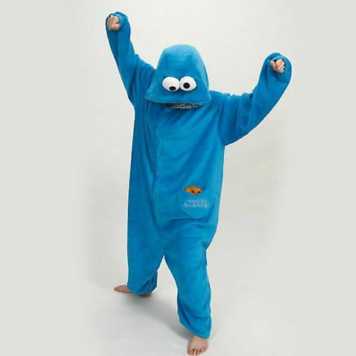 Sesame Street Cookie Monster Blue&red Elmo Costume Pajamas