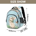 thumbnail image 3 of ALAZA Rabbit and Butterflies Floral School Backpack Elementary Bag Bookbag Travel Rucksack, 3 of 6